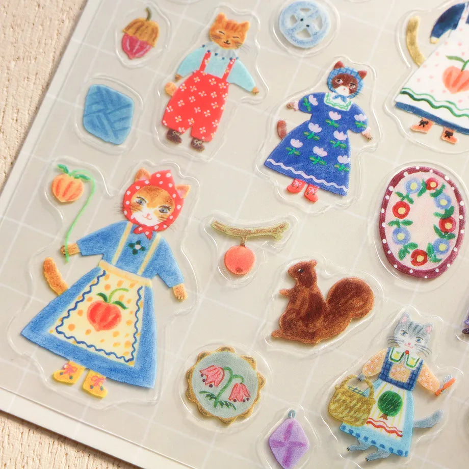 Aiko Fukawa - Cats and Buttons Sticker Sheet