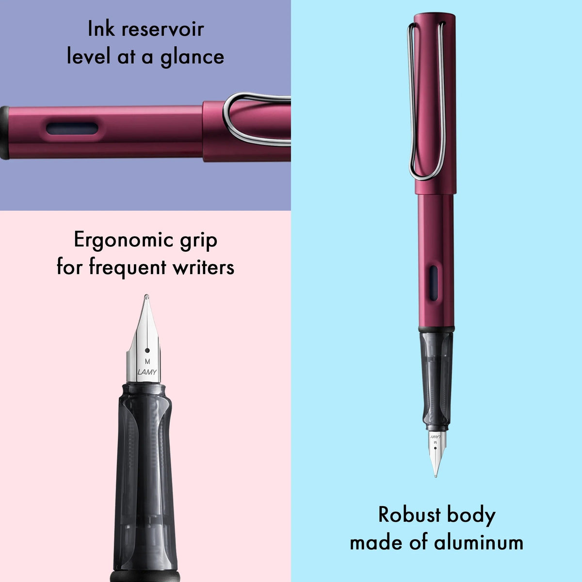 LAMY - AL-star Fountain Pen - Black Purple