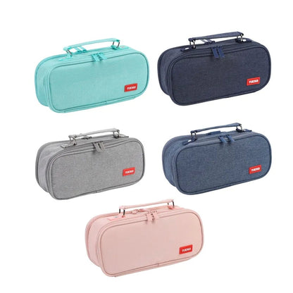 Cartucheras de Tela - Estuche - Lapicero - Compartimientos con 5 capas