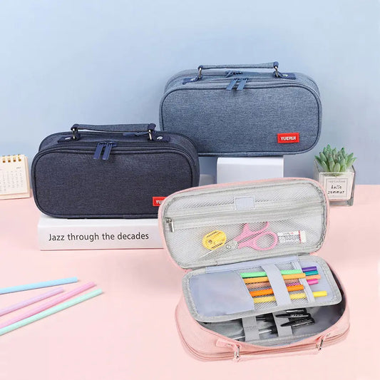 Fabric Pencil Case - Pencil Case - 5-Layer Compartments