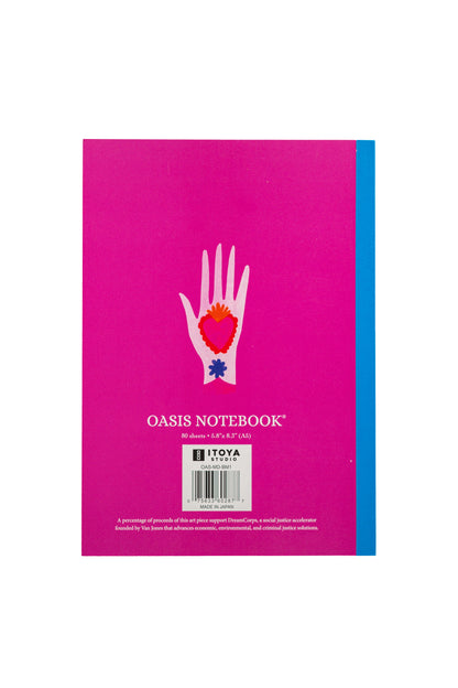 Itoya ProFolio Oasis Notebook - Studio Spotlight Series "Heart In Hand" - A5