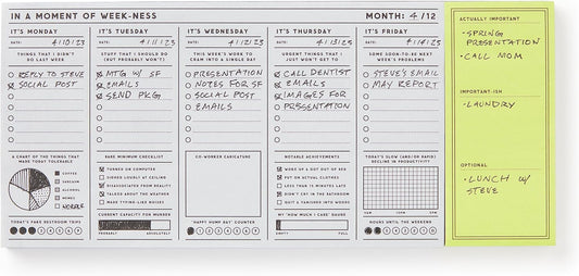 BRASS MONKEY - In a Moment of Weekness Desk Calendar