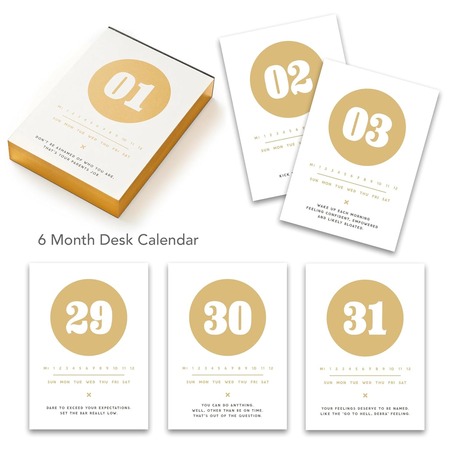 BRASS MONKEY - Make My Day Desk Calendar