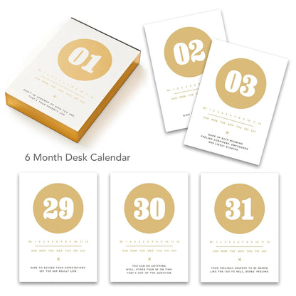BRASS MONKEY - Make My Day Desk Calendar