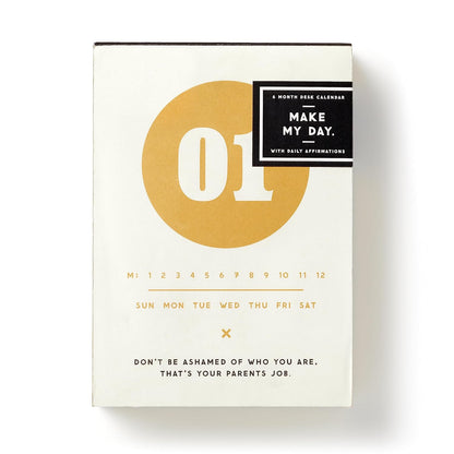BRASS MONKEY - Make My Day Desk Calendar