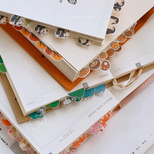 Benstore Design - Sticker - Pegatinas de Pestaña de Índice Animados - Marcapáginas