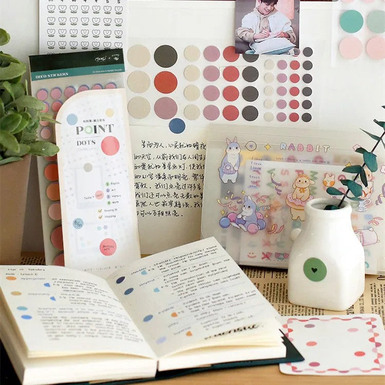 Benstore Design - Sticker - Pegatinas Redondas de Colores