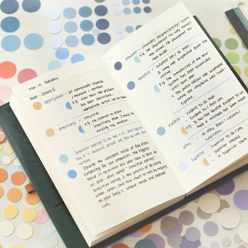 Benstore Design - Sticker - Pegatinas Redondas de Colores