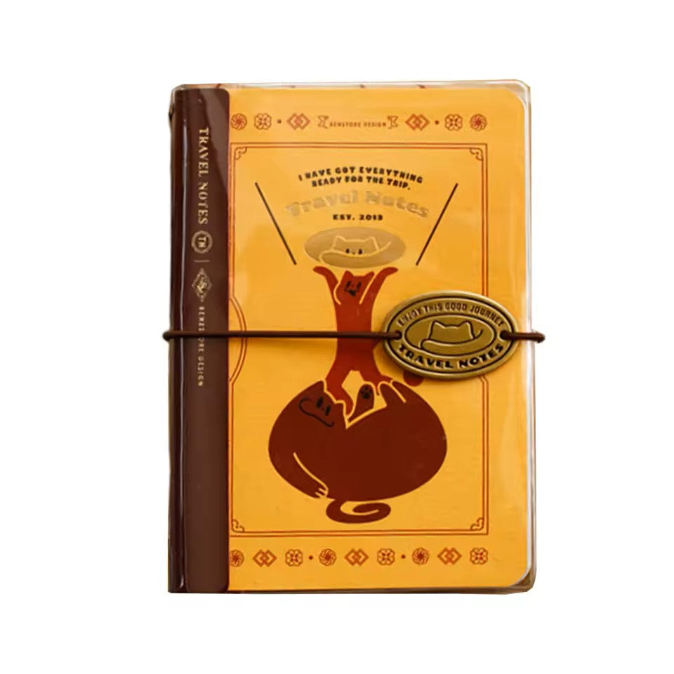 Benstore Design - Travelers Notebook con Cubierta Transparente - Red Vase