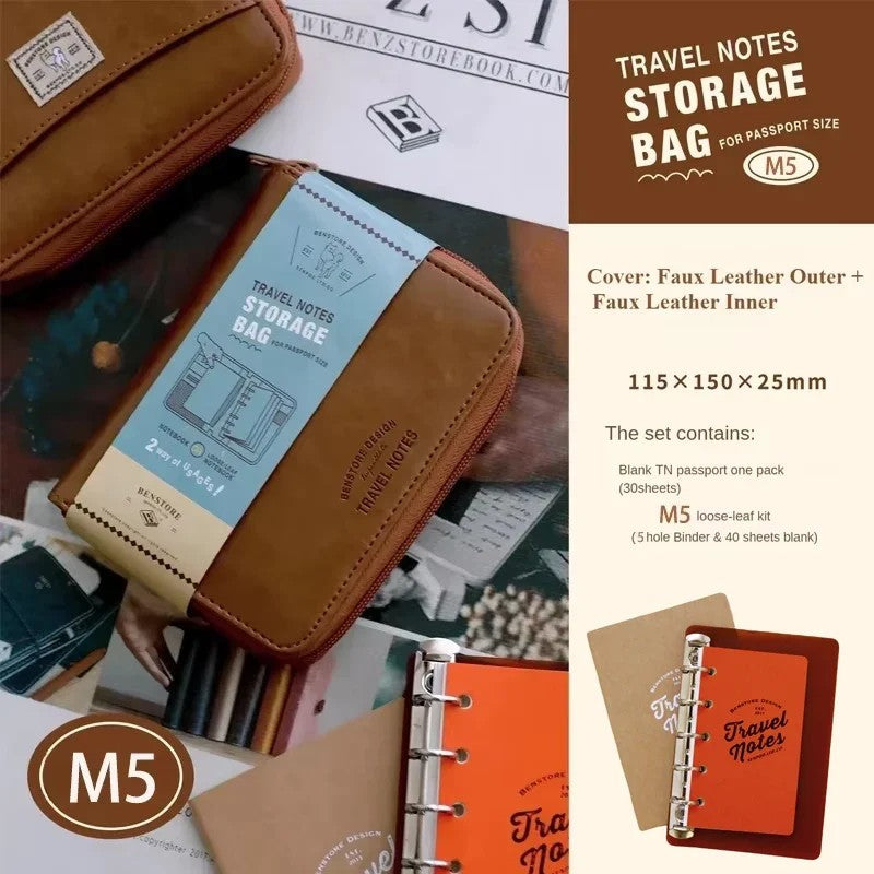Benstore Design - Travel Notes Storage Bag - Cartapacio para Notas y Pasaporte