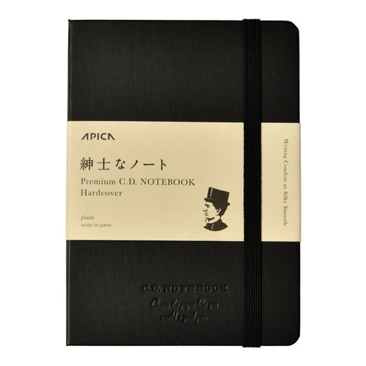 Apica Premium Notebook - Tapa Dura - A6 - Hojas en Blanco - Black