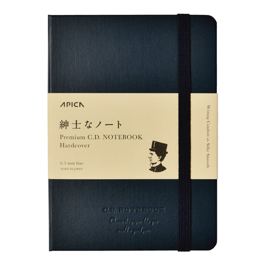 Apica Premium Notebook - Tapa Dura - A6 - Rayas - Navy