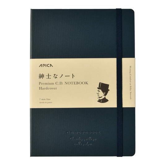 Apica Premium Notebook - Tapa Dura - A5 - Rayas - Navy