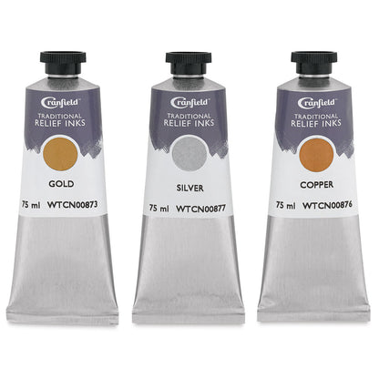 Cranfield Traditional Relief Inks - Metallic Set
