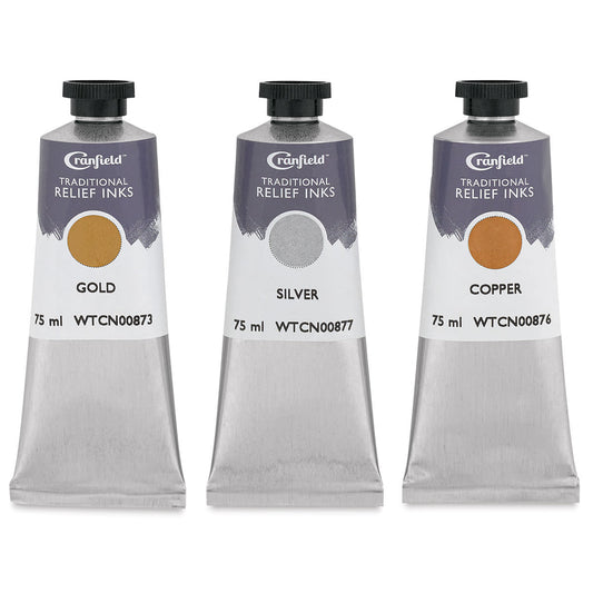 Cranfield Traditional Relief Inks - Metallic Set