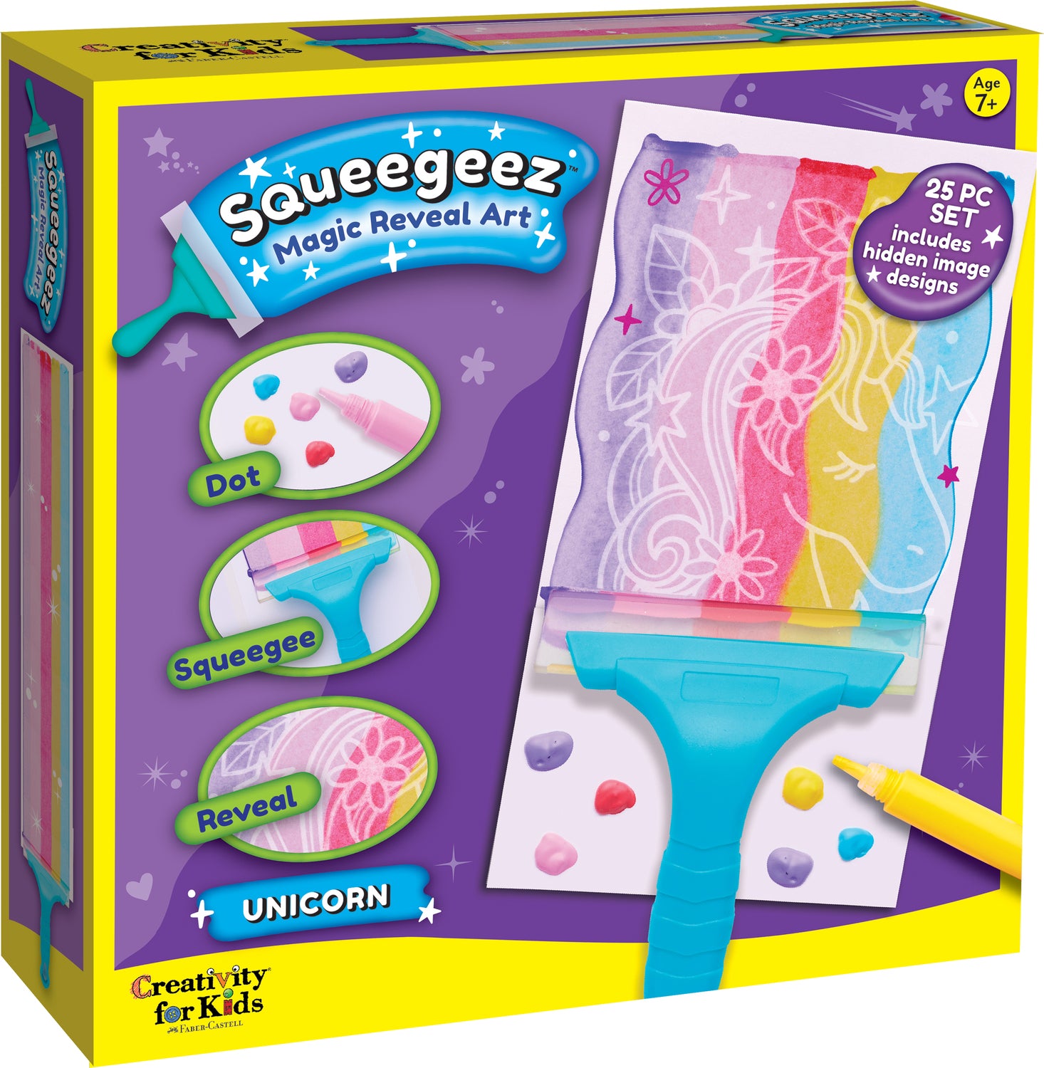 CREATIVITY FOR KIDS Squeegeez Magic Reveal Art Unicorn Pinna