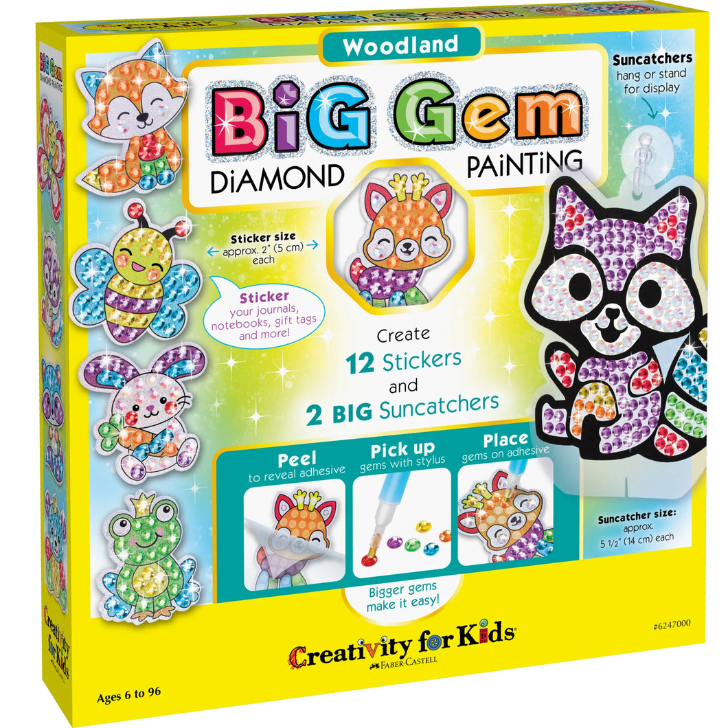 CREATIVITY FOR KIDS - Big Gem Diamond Painting Kits - Woodland Creatures