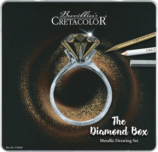 Cretacolor The Diamond Box Metallic Drawing 15-Piece Set