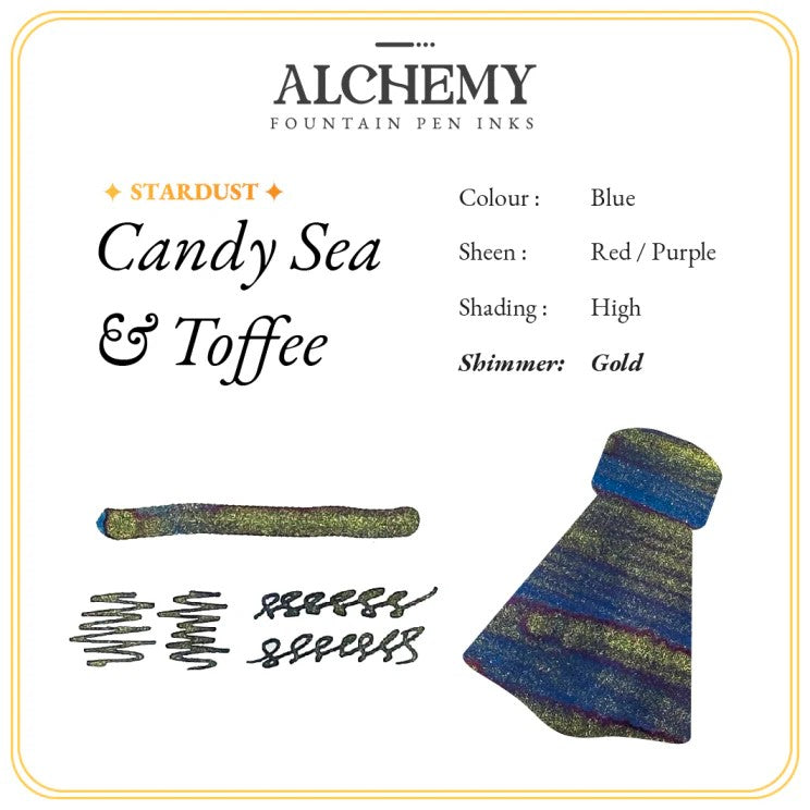 Endless Alchemy Ink - Stardust Bottled Ink Candy Sea & Toffee - 45ml.