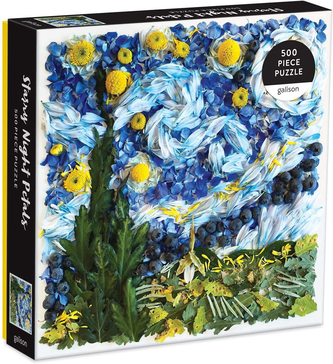 Chronicle Books - 500-Piece Starry Night Petals Puzzle (Rompecabezas)