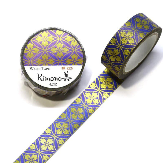Kimono Beauty Washi Tape - Zen - Cloisonne - 15mm x 7m