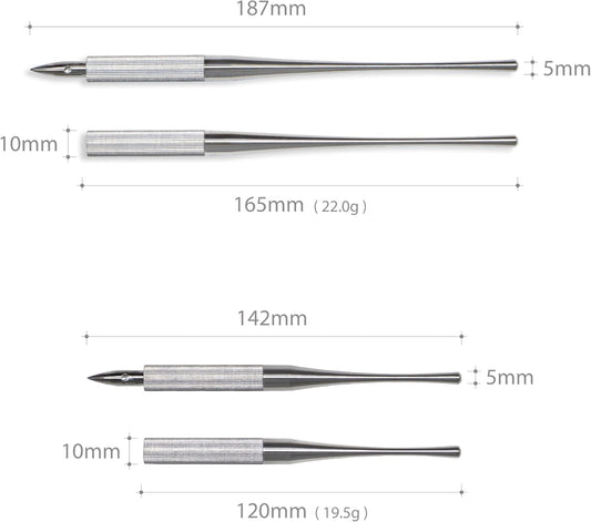 Colorverse Shuttle Nib Holder Aluminium Small - Palillero