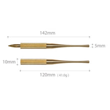 Cargar imagen en el visor de la galería, Colorverse Shuttle Nib Holder Brass Small - Palillero
