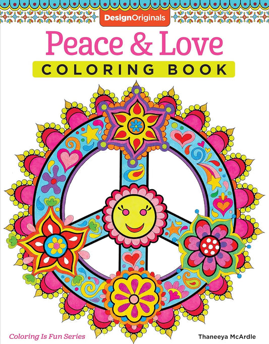 DESIGN ORIGINALS - PEACE & LOVE - Libro de Colorear