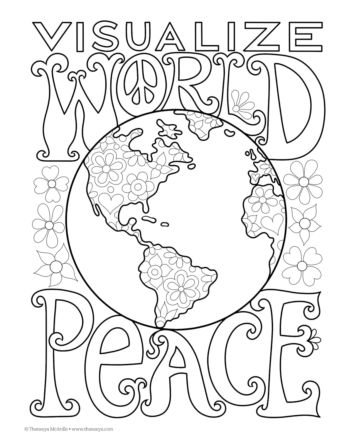 DESIGN ORIGINALS - PEACE &amp; LOVE - Coloring Book