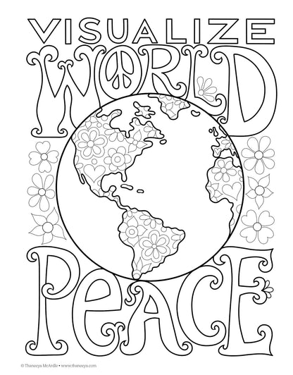 DESIGN ORIGINALS - PEACE &amp; LOVE - Coloring Book