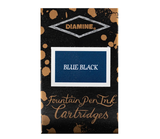 Diamine Blue Black - Cartuchos 18 unidades