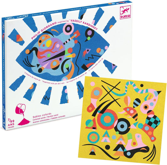 DJECO - Abstract Coloured Sand Set (Inspired by Vassily Kandinsky)