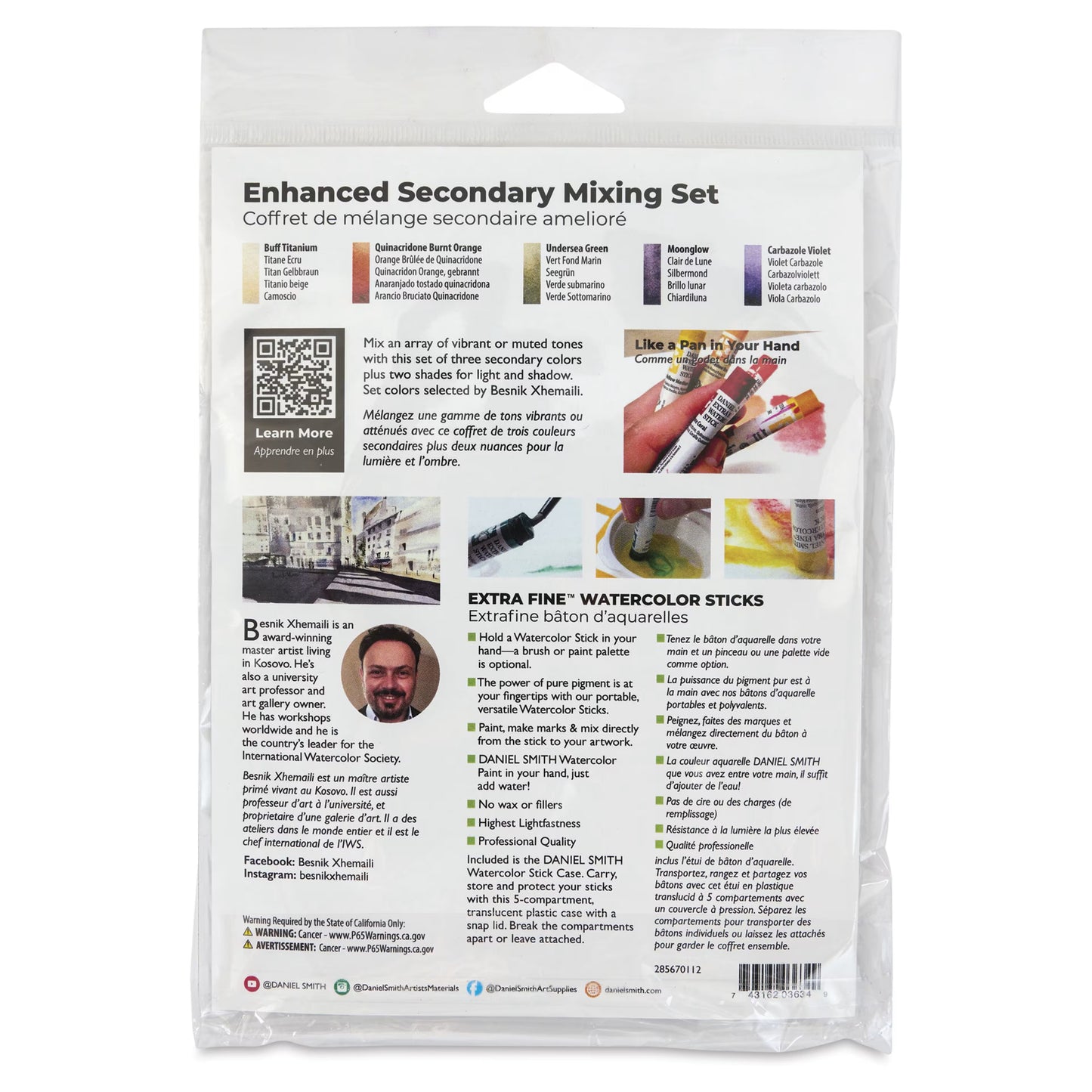 DANIEL SMITH - Extra-Fine Watercolor Stick Sets de 5