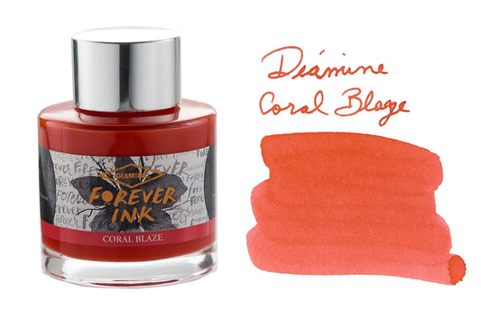 Diamine Forever Ink Coral Blaze - Botella 30 ml