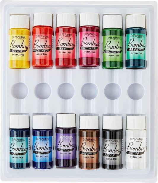 DR. PH. MARTIN'S - Bombay India Inks Sets - 0.5 oz.