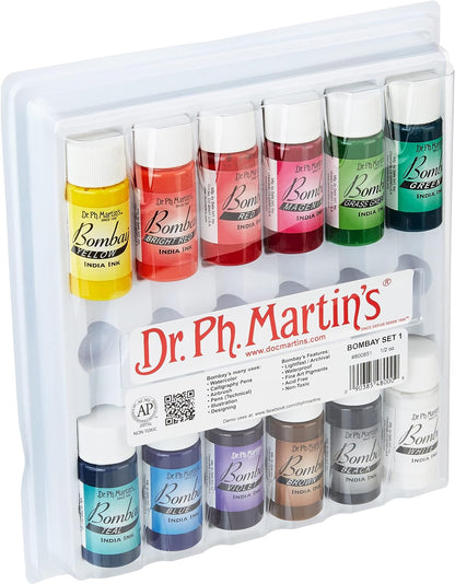 DR. PH. MARTIN'S - Bombay India Inks Sets - 0.5 oz.