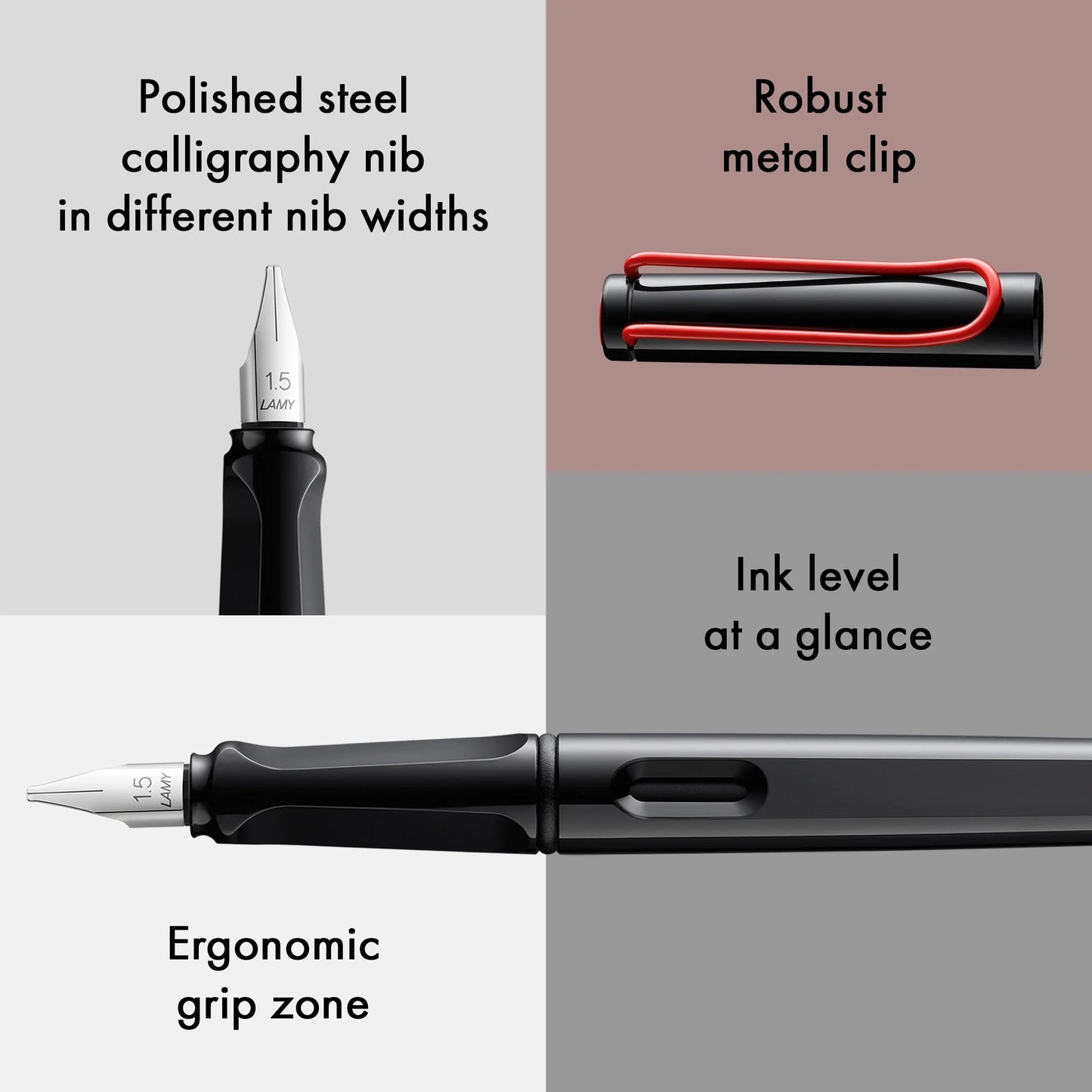 Lamy - Joy Fountain Pen - Black