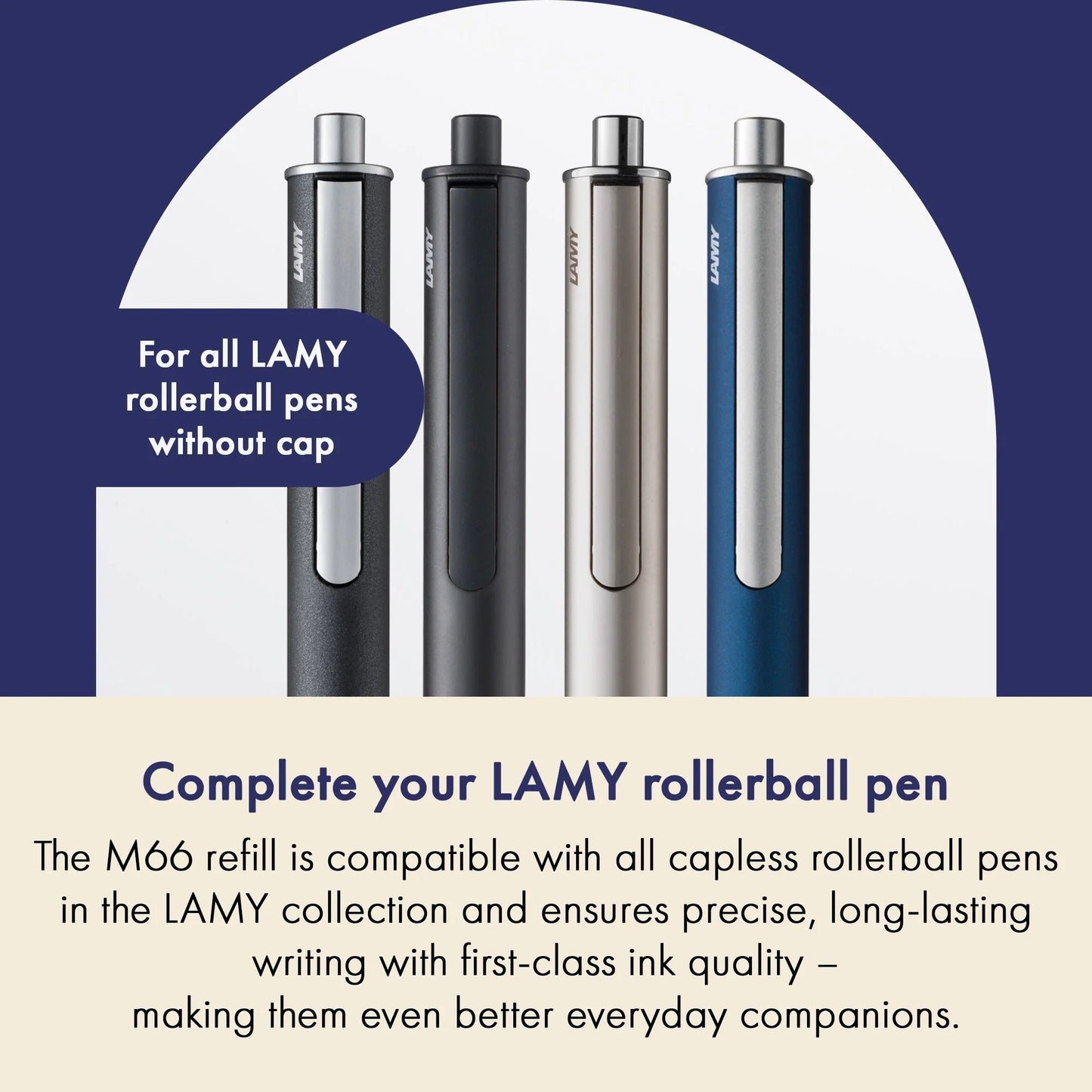 LAMY - M66 Refill Rollerball (Recambios) - B - Black