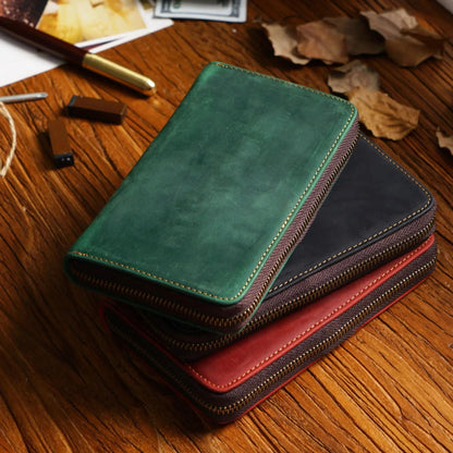 Estuche de Cuero para Bolígrafos con Bolsillo
