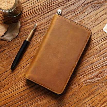 Estuche de Cuero para Bolígrafos con Bolsillo