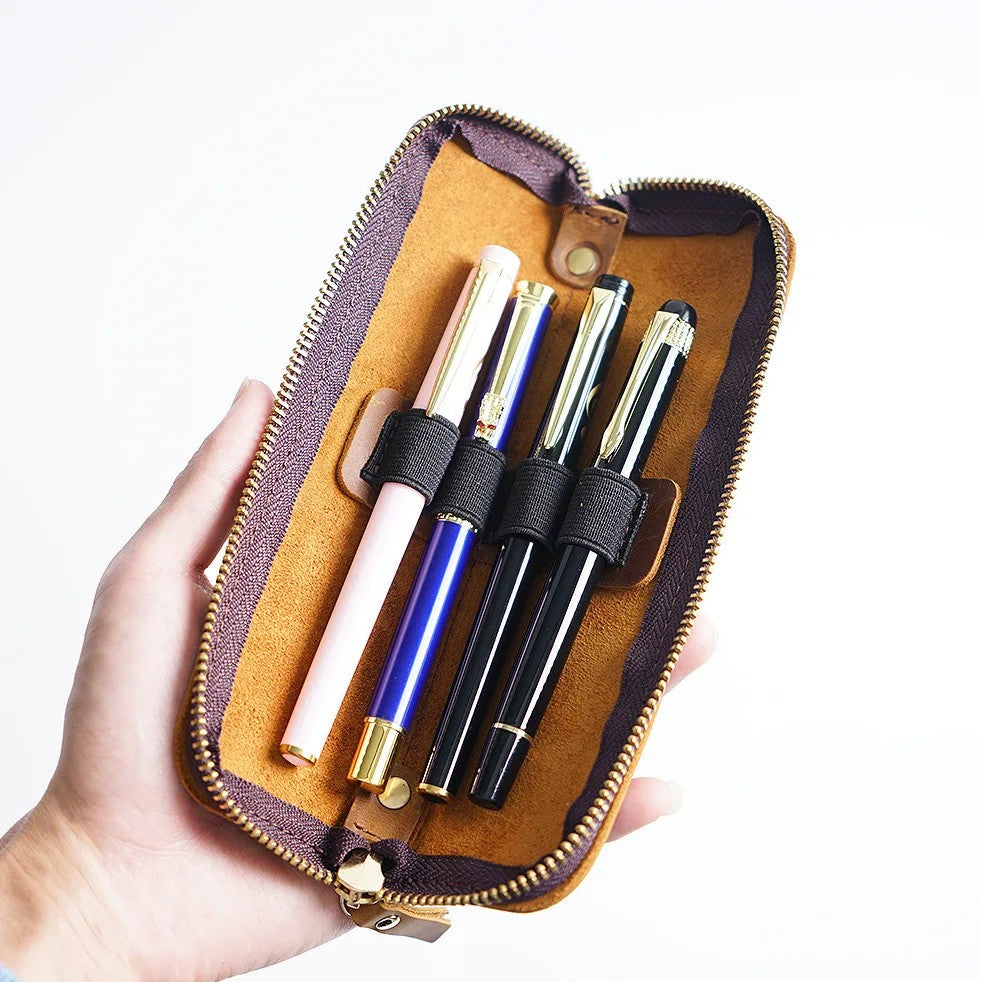 Estuche de Cuero para Bolígrafos