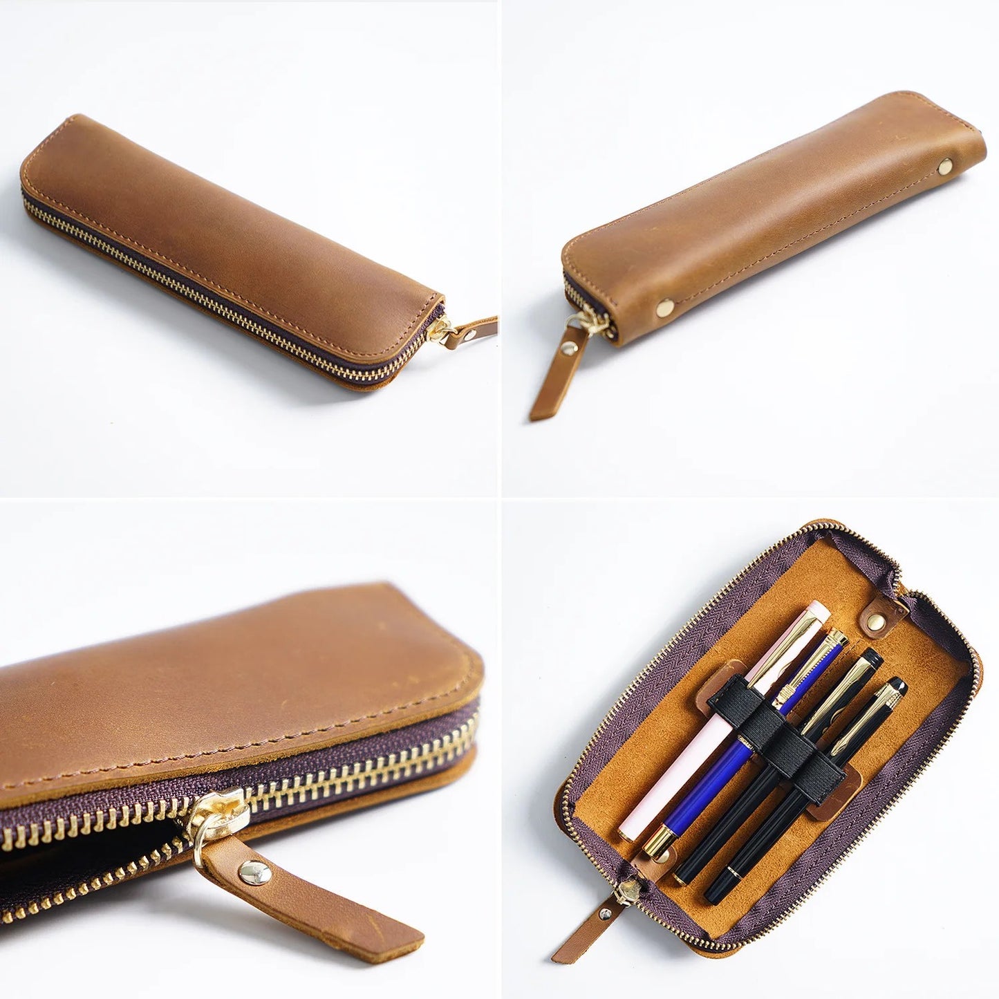Estuche de Cuero para Bolígrafos