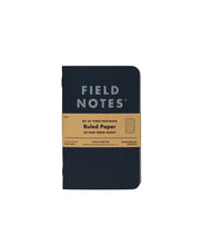 Cargar imagen en el visor de la galería, Field Notes Pitch Black Memo Book - Pack de 3 - 48 páginas
