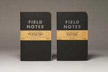 Cargar imagen en el visor de la galería, Field Notes Pitch Black Notebook - Pack de 2 - 64 páginas
