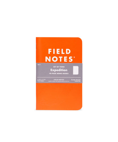 Field Notes - Expedition Waterproof Notebooks - Pack de 3 - 48 páginas