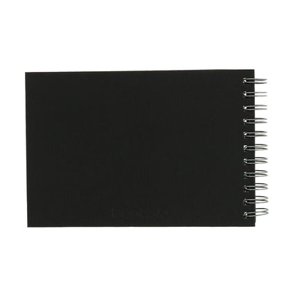 Fabriano Hard-Cover Spiral-Bound Drawing Books - Libretas de Dibujos con Papel Negro
