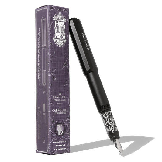 Ferris Wheel Press Aluminum Carousel Fountain Pen - Bearrington Black