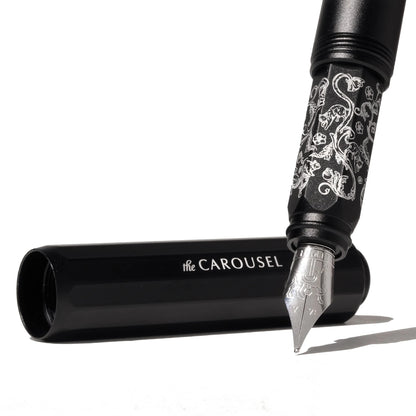 Ferris Wheel Press Aluminum Carousel Pluma Estilografica - Bearrington Black