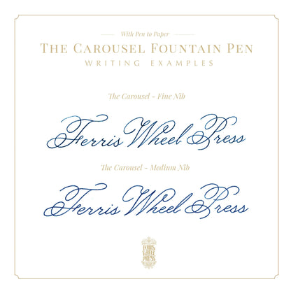 Ferris Wheel Press Aluminum Carousel Pluma Estilografica - Bearrington Black