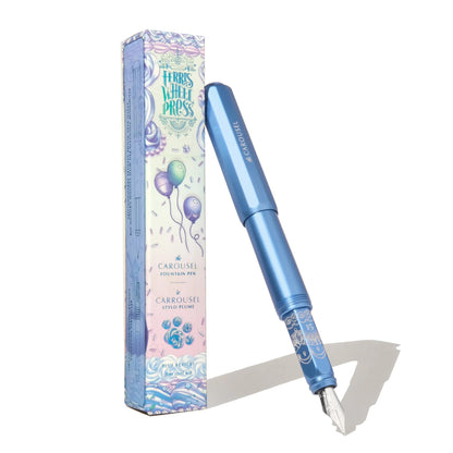 FERRIS WHEEL PRESS - Limited Edition 2025 | Aluminum Carousel Fountain Pen - Blue Revelry